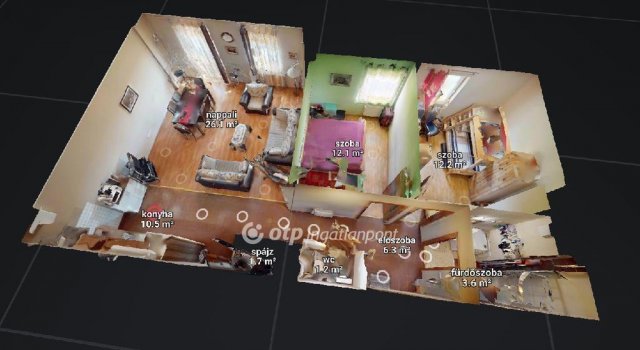 Eladó téglalakás, Miskolcon 59.9 M Ft, 3 szobás