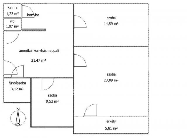 Eladó téglalakás, Mohácson 44.1 M Ft, 3 szobás