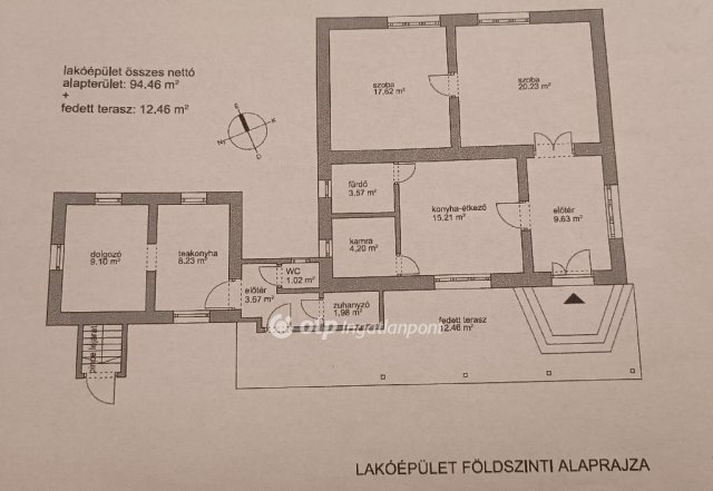 Eladó nyaraló, Jászkarajenőn 79.8 M Ft, 3 szobás