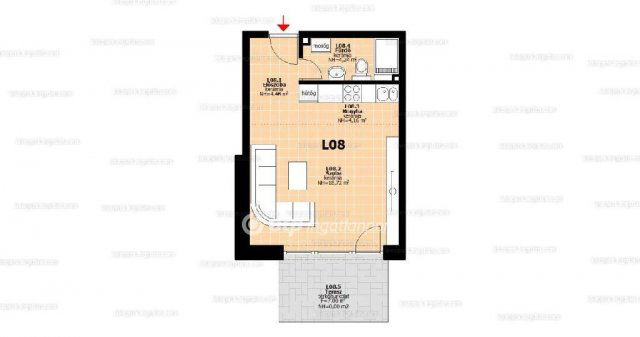 Eladó téglalakás, Hegyeshalomban 36.82 M Ft, 1 szobás