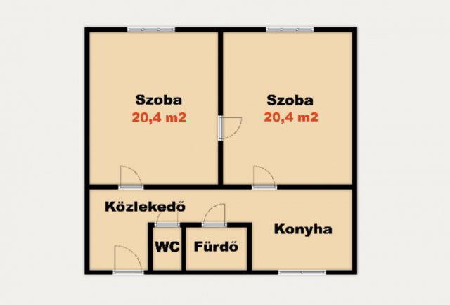 Eladó panellakás, Kiskunhalason 24.9 M Ft, 2 szobás