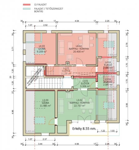 Eladó téglalakás, Budapesten, XV. kerületben 59.7 M Ft, 2 szobás
