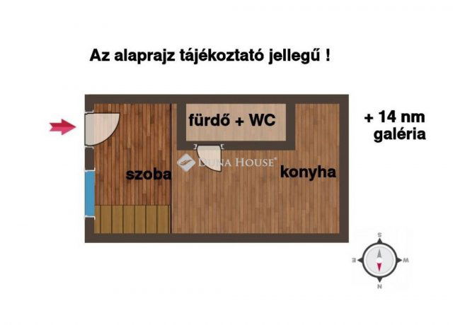 Eladó téglalakás, Budapesten, VIII. kerületben 37.6 M Ft