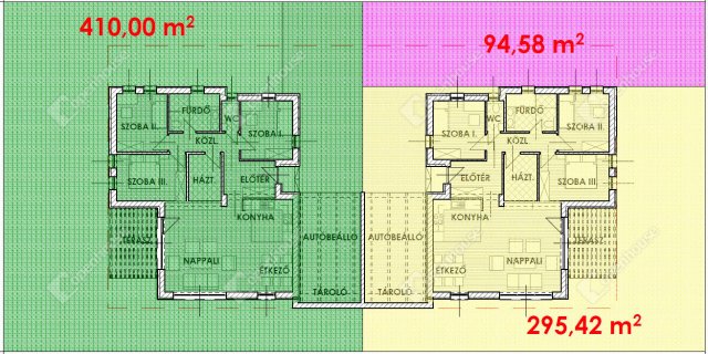 Eladó ikerház, Székesfehérvárott 81.99 M Ft, 4 szobás