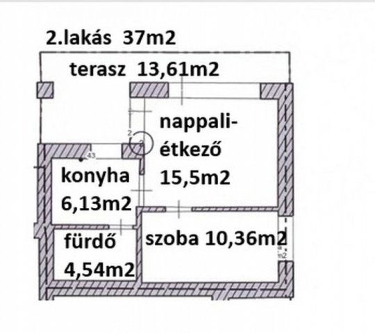 Eladó téglalakás, Hatvanban, Géza Fejedelem utcában 43.5 M Ft