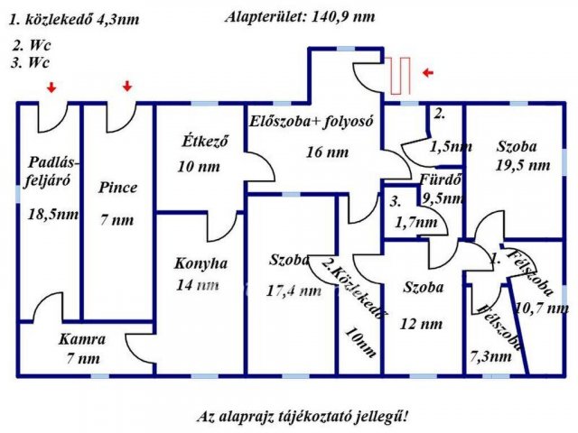 Eladó családi ház, Kisújszálláson 23 M Ft, 3+2 szobás