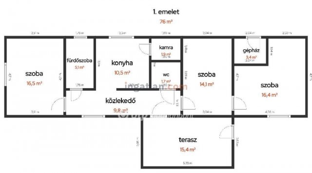 Eladó családi ház, Nyárlőrincen 29.5 M Ft, 3 szobás
