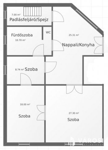 Eladó téglalakás, Balassagyarmaton 16.5 M Ft, 4 szobás