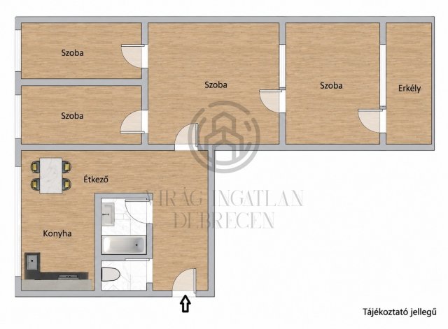 Eladó panellakás, Debrecenben, Trombitás utcában 57.5 M Ft