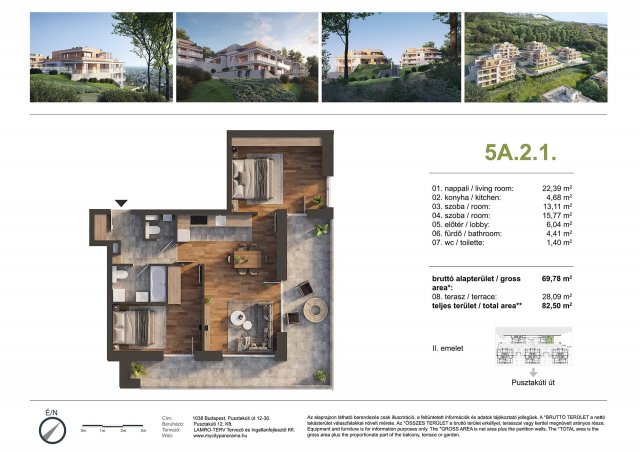 Eladó téglalakás, Budapesten, III. kerületben, Pusztakúti úton