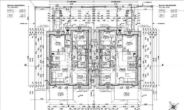 Eladó ikerház, Vácrátóton 89.5 M Ft, 4 szobás