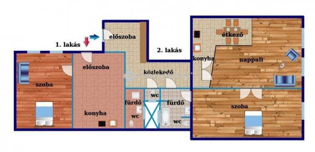 Eladó téglalakás, Budapesten, VI. kerületben 129 M Ft, 4 szobás