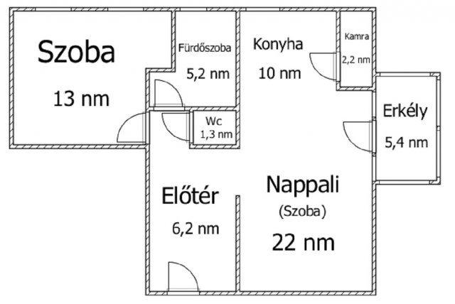 Eladó téglalakás, Ajkán 44.9 M Ft, 2 szobás