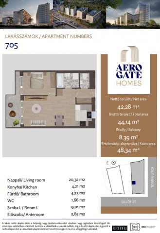 Eladó téglalakás, Budapesten, XIX. kerületben, Tompa utcában