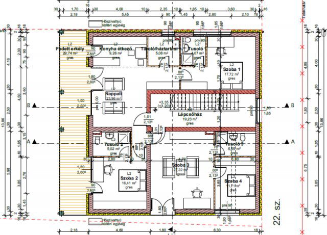 Eladó téglalakás, Pécsett, Faludi Ferenc utcában 50.352 M Ft