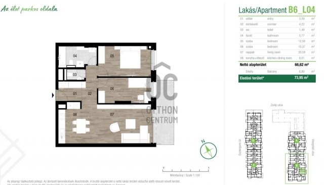 Eladó téglalakás, Budapesten, XIII. kerületben 140.781 M Ft