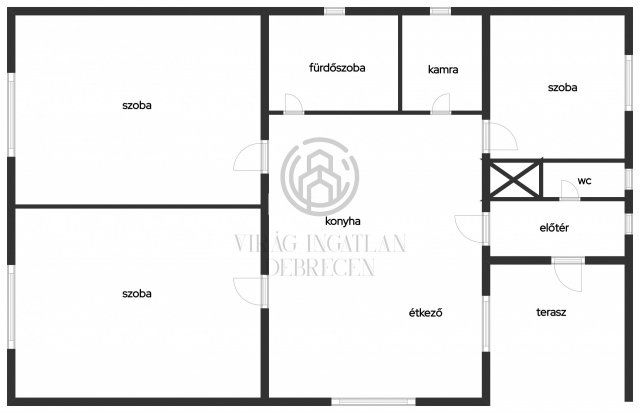 Eladó családi ház, Debrecenben, Liget téren 97 M Ft, 3 szobás