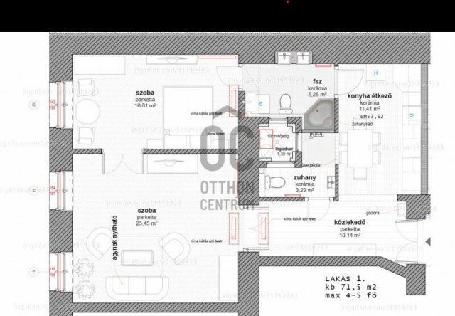 Eladó téglalakás, Budapesten, XIII. kerületben 65 M Ft, 2 szobás