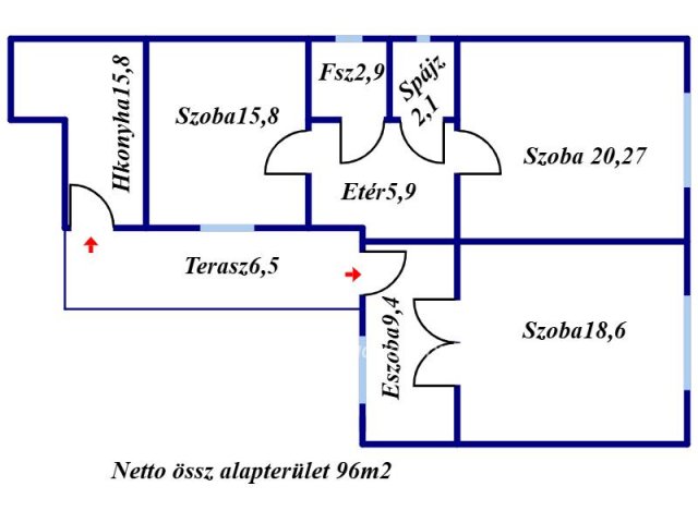 Eladó családi ház, Vajdácskán 21.6 M Ft, 3 szobás