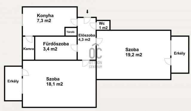 Eladó téglalakás, Budapesten, XXI. kerületben 57.9 M Ft