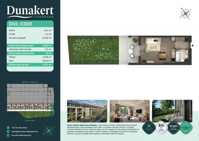 Eladó téglalakás, Vácon, Németh László utcában 58.99 M Ft