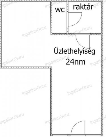 Eladó üzlethelyiség, Kecskeméten 25.9 M Ft, 1 szobás