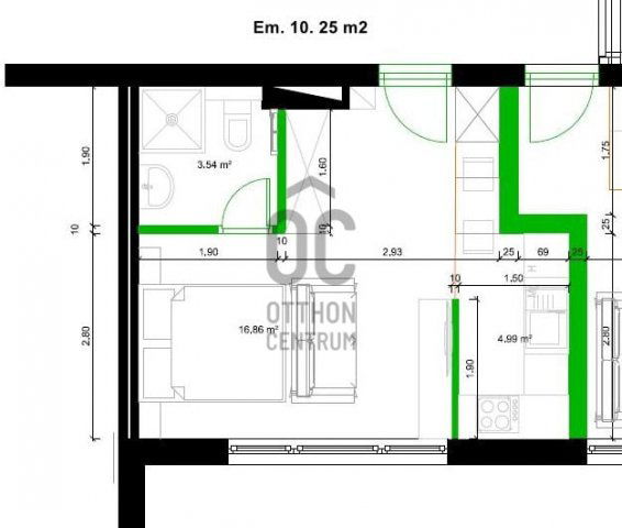 Eladó téglalakás, Makón 22.9 M Ft, 1 szobás