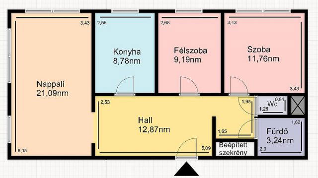 Eladó panellakás, Budapesten, IV. kerületben 72.9 M Ft