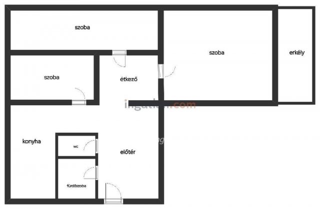 Eladó panellakás, Kecskeméten 52.9 M Ft, 1+2 szobás