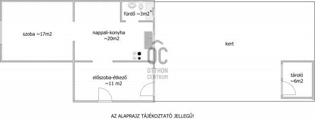 Eladó családi ház, Baján 39.9 M Ft, 2 szobás