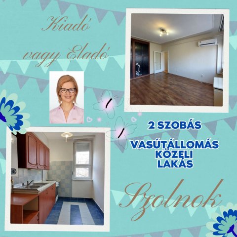 Kiadó téglalakás, albérlet, Szolnokon 130 E Ft / hó, 2 szobás