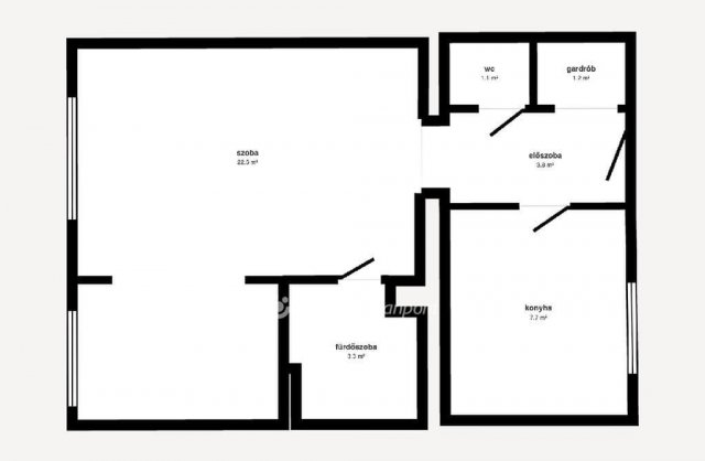 Eladó téglalakás, Tiszaújvárosban 22.5 M Ft, 1+1 szobás