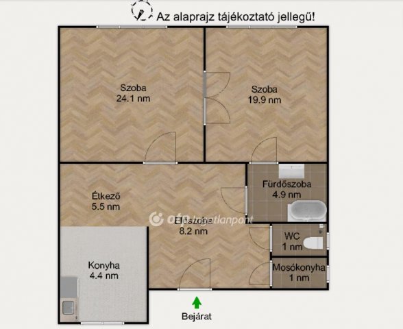 Eladó téglalakás, Budapesten, IX. kerületben 87 M Ft, 2 szobás