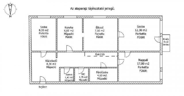 Eladó téglalakás, Mosonmagyaróváron 49.9 M Ft, 2+2 szobás