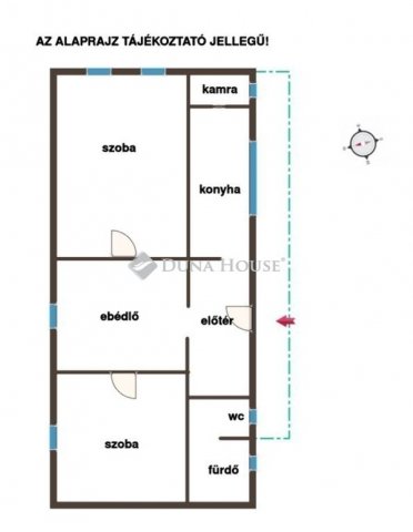 Eladó családi ház, Pándon 31.5 M Ft, 2 szobás