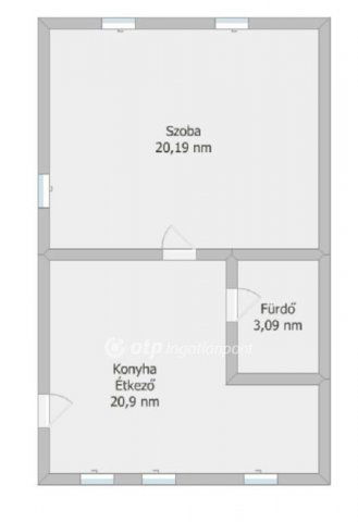 Eladó téglalakás, Tolnán 19.5 M Ft, 1 szobás