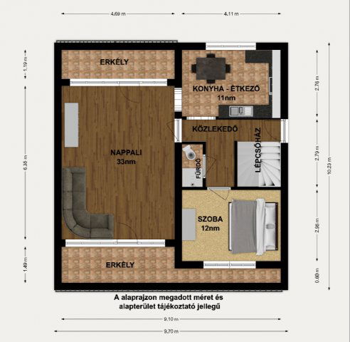 Eladó ikerház, Balatonalmádiban 119.9 M Ft, 9 szobás