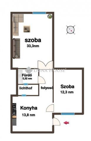 Eladó téglalakás, Budapesten, VIII. kerületben 79.9 M Ft