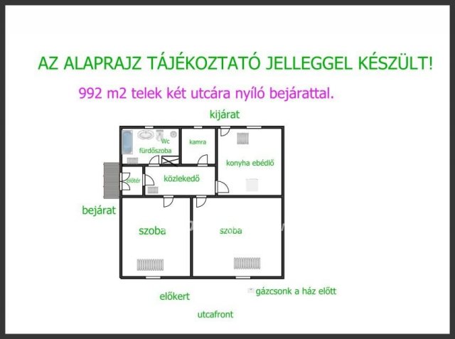 Eladó családi ház, Vámospércsen 38 M Ft, 2 szobás