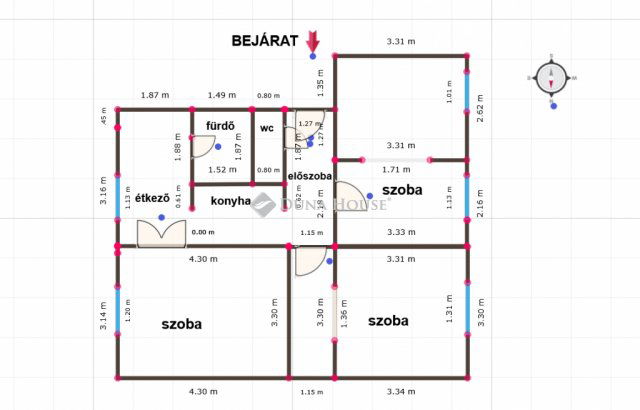 Eladó panellakás, Veszprémben 52 M Ft, 2+1 szobás