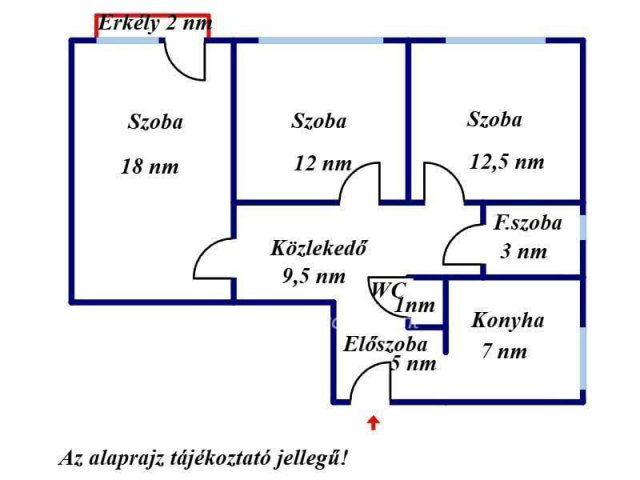 Eladó panellakás, Gyulán 39.5 M Ft, 3 szobás