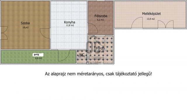 Eladó családi ház, Törtelen 5.9 M Ft, 2 szobás