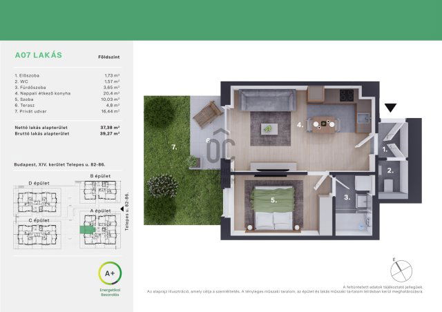 Eladó téglalakás, Budapesten, XIV. kerületben 74.68 M Ft