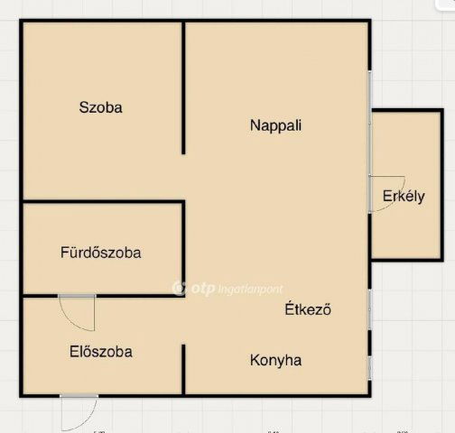 Eladó téglalakás, Miskolcon 26.5 M Ft, 1+1 szobás