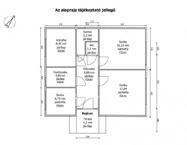 Eladó családi ház, Győrött 74.99 M Ft, 2+1 szobás
