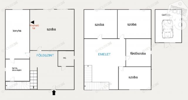 Eladó családi ház, Kecskeméten 73.9 M Ft, 4 szobás