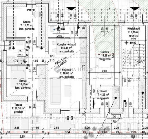 Eladó téglalakás, Budapesten, XV. kerületben 104.9 M Ft