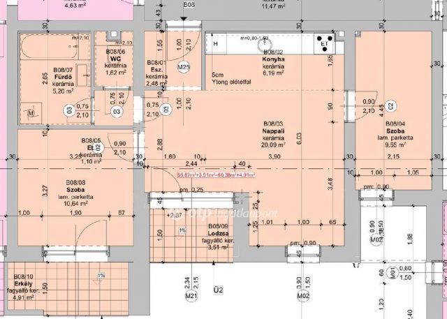 Eladó téglalakás, Szegeden 74.78 M Ft, 3 szobás