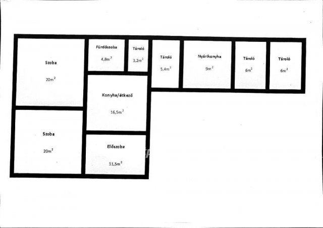 Eladó családi ház, Mándokon 10.5 M Ft, 2 szobás