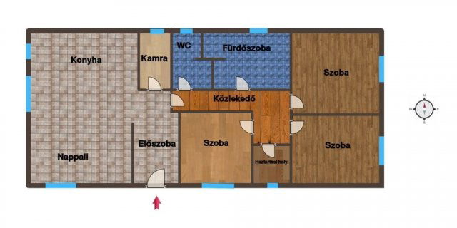 Eladó családi ház, Deszken 65.83 M Ft, 2 szobás
